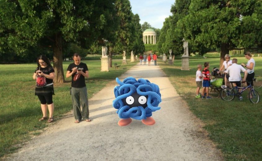 pokemon go, vicenza, tangela, parco querini